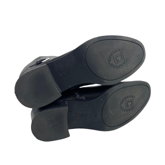 Chaps Heeled Boots Rhiannon Black - Picture 8 of 8